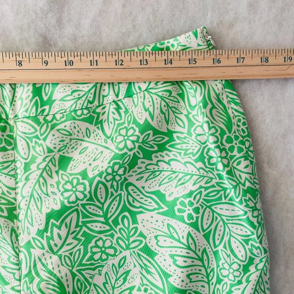 Pendleton Womens Green Silk Blend Tropical Lined Capri ‘Shangri-la’ Pants12 - Picture 7 of 11